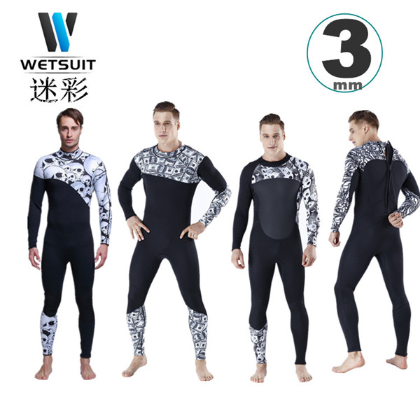 ウエットスーツ メンズ 5mm ネオプレン素材 バックジップ仕様 2XL