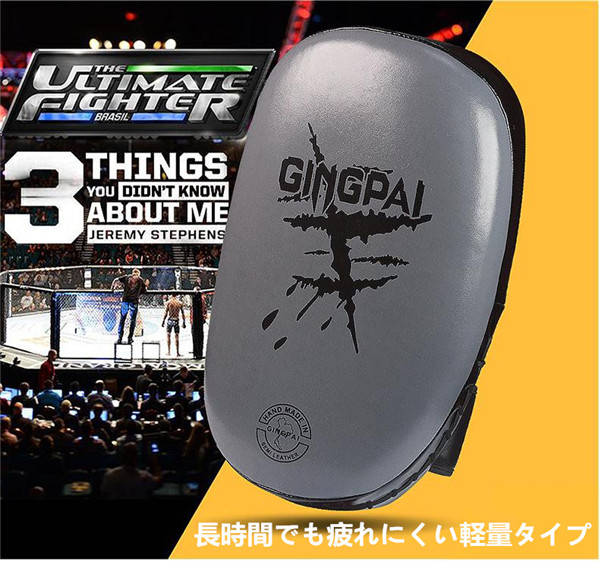キックミット パンチング ミット  ボクシング テコンドー 空手 総合格闘技 武術 トレーニング 軽量 2点セット_2