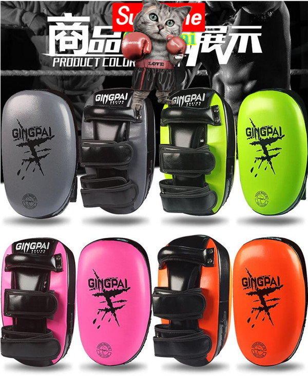 キックミット パンチング ミット  ボクシング テコンドー 空手 総合格闘技 武術 トレーニング 軽量 2点セット_6