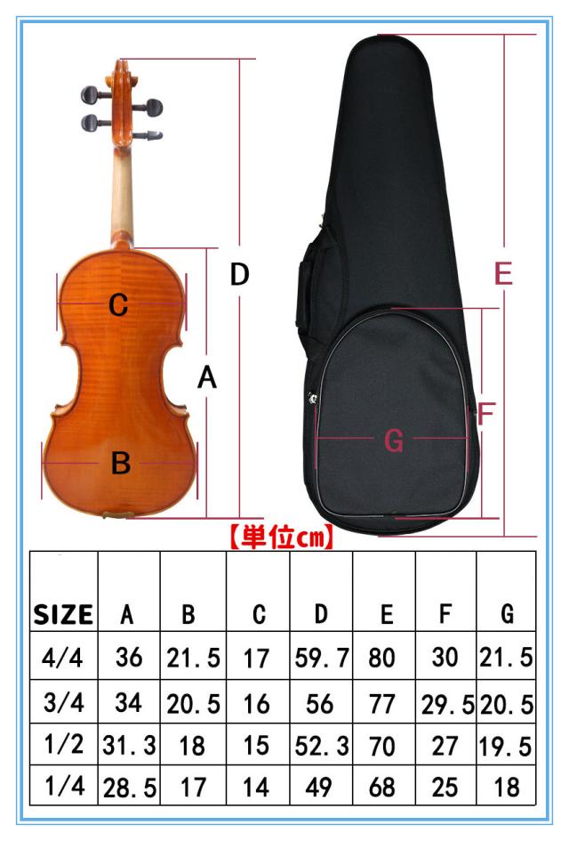 VIOLIN CASE バイオリンケース 楽器 管楽器 600Dオックスフォード 軽量 防撥水 ケース 三角型 3WAY リュック ショルダー 手提げ_6