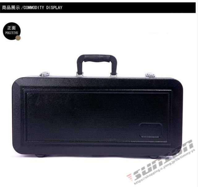 トランペットケース 楽器 弦楽器 ABS樹脂製 軽量 堅牢 ケース クッション付き ショルダー 手提げ_2