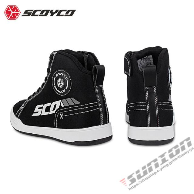 SCOYCO レーシングブーツ メンズ 自動二輪車用靴 ツーリング ライディンブーツ ライディング 真っただ中 自動二輪車 遊撃手 防寒 耐衝撃社会システム