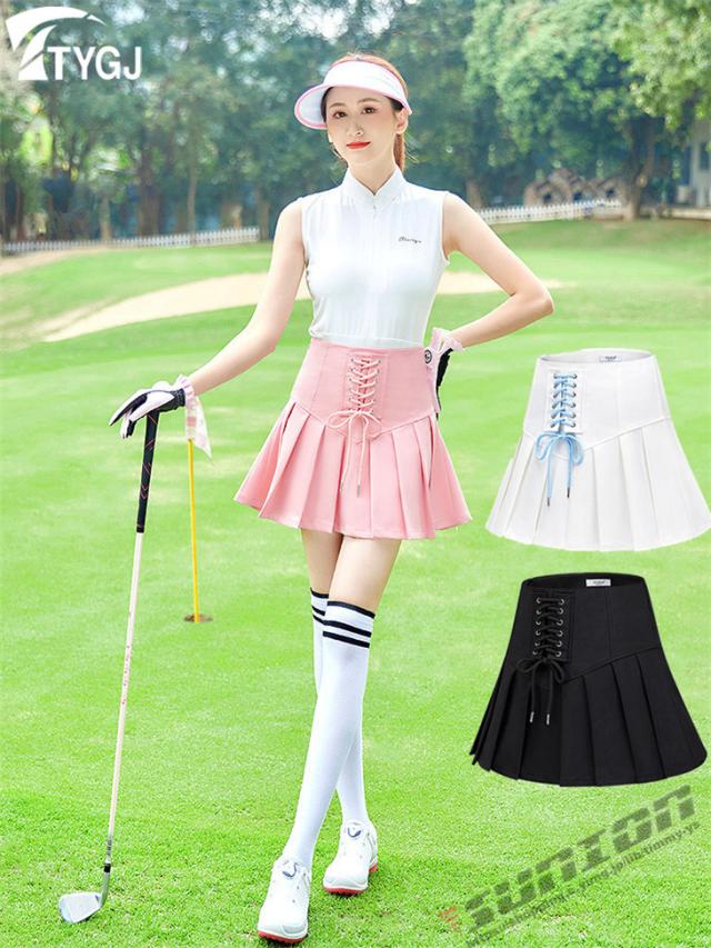 ゴルフウェア レディース ゴルフ スカート インナーパンツ付スカート ミニスカート 丈短め ショート丈  ペチパンツ付属 かわいい おしゃれ 新作