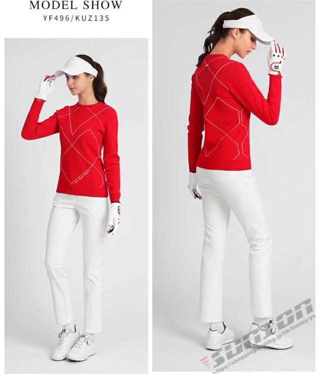 ゴルフ GOLF ウールセーター 秋 冬 レディース コート ゴルフウェア ニットセーター 防寒 暖かい プレゼント ギフト_6