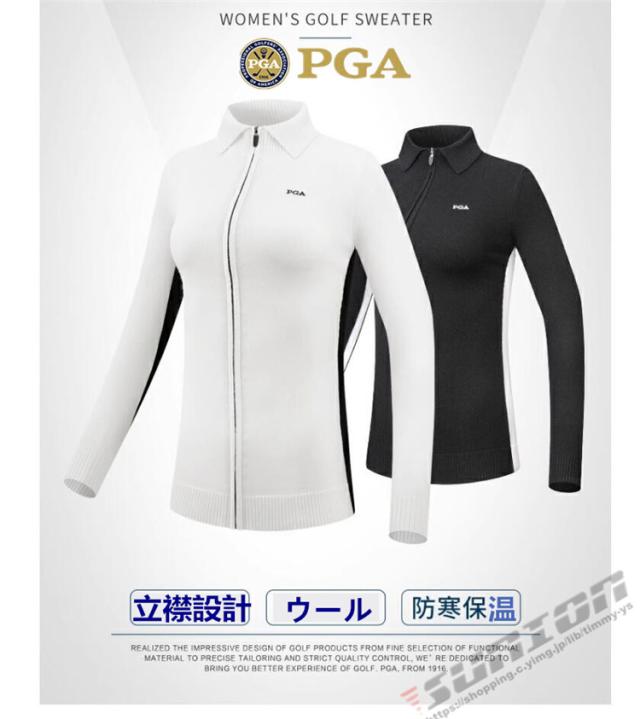 ゴルフ GOLF ウールセーター 秋 冬  レディース コート ゴルフウェア ニットセーター 防寒 暖かい  プレゼント ギフト_2