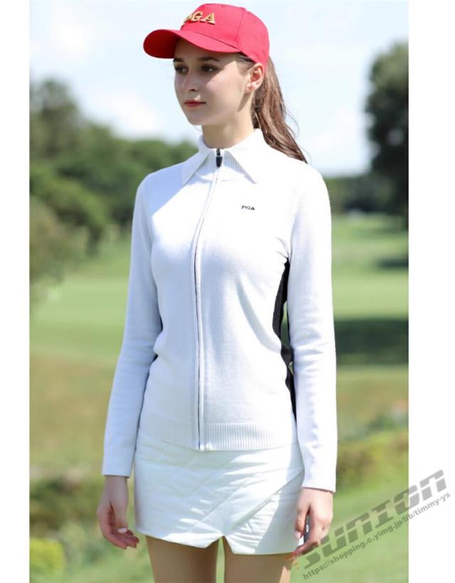 ゴルフ GOLF ウールセーター 秋 冬  レディース コート ゴルフウェア ニットセーター 防寒 暖かい  プレゼント ギフト_6