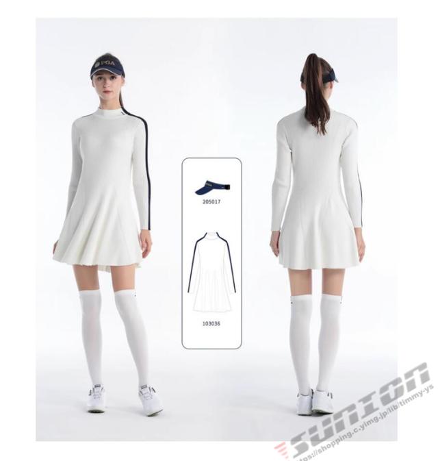 ゴルフ GOLF ウールセーター 秋 冬 レディース ゴルフ ドレス ワンピース ゴルフウェア ニットセーター 防寒 暖かい プレゼント ギフト_7