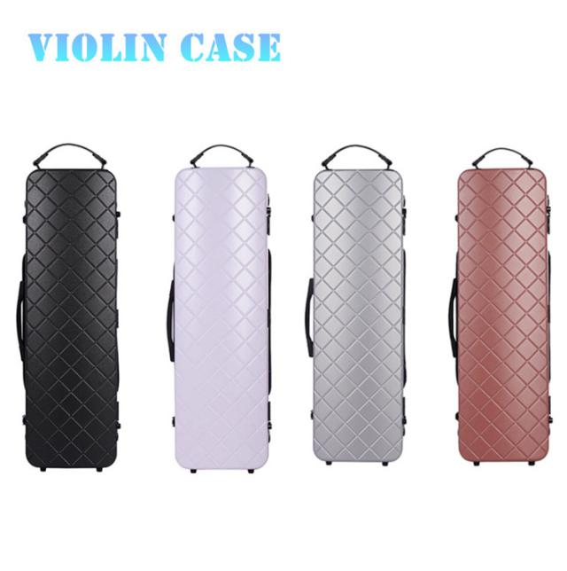 VIOLIN CASE バイオリンケースサイズ 4/4 楽器 管楽器 カーボンファイバー製 軽量 堅牢 ケース クッション付き 3WAY リュック ショルダー 手提げ