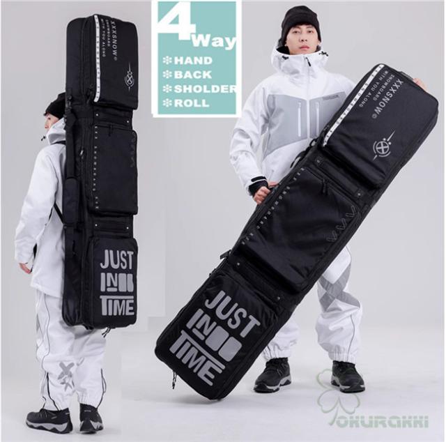 スノーボードケース キャスター 付き オールインワン 大容量収納 4WAY
