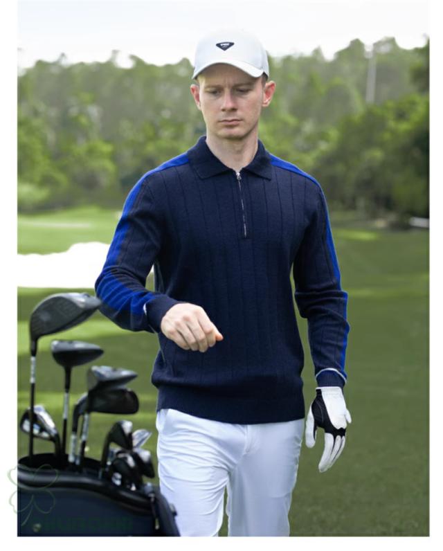 ゴルフ GOLF ウールセーター 秋 冬 メンズ コート ゴルフウェア ニットセーター 防寒 暖かい プレゼント ギフト_12
