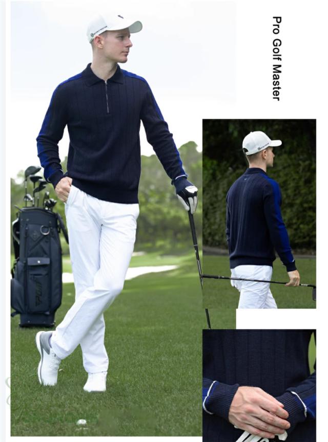 ゴルフ GOLF ウールセーター 秋 冬 メンズ コート ゴルフウェア ニットセーター 防寒 暖かい プレゼント ギフト_13