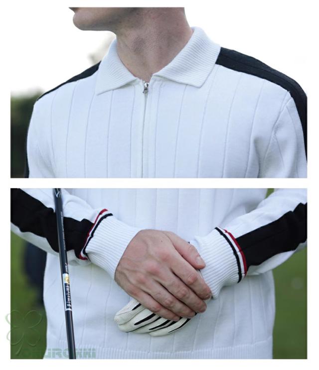 ゴルフ GOLF ウールセーター 秋 冬 メンズ コート ゴルフウェア ニットセーター 防寒 暖かい プレゼント ギフト_9