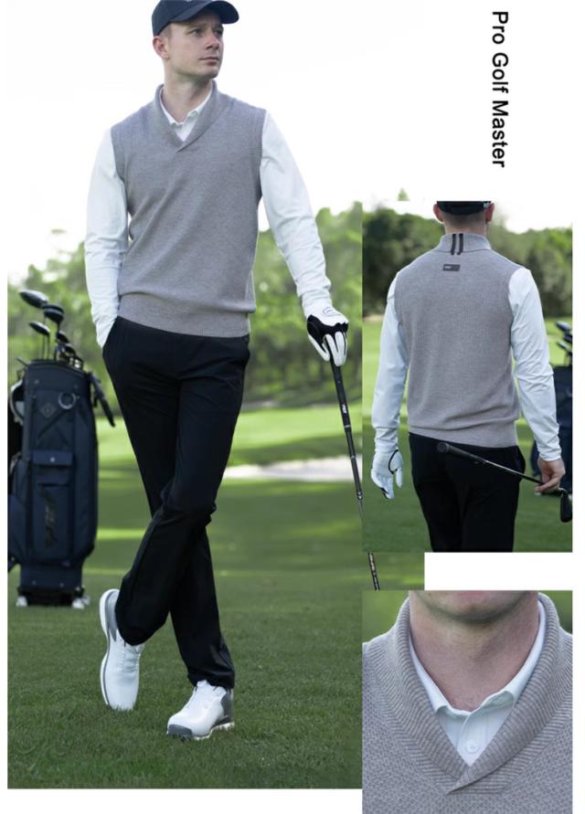 ゴルフ GOLF ウールセーター 秋 冬 メンズ コート ゴルフベスト ニットセーター 防寒 暖かい プレゼント ギフト_10
