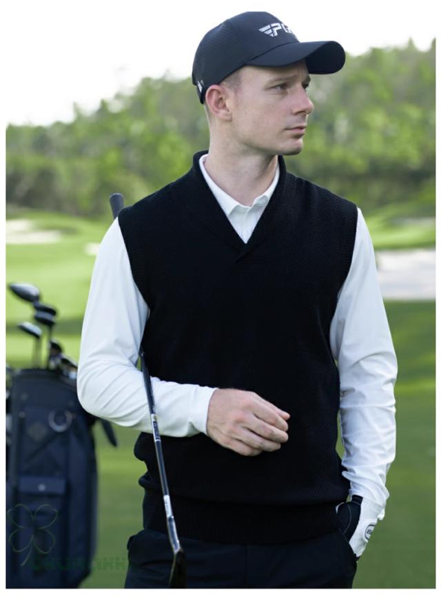 ゴルフ GOLF ウールセーター 秋 冬 メンズ コート ゴルフベスト ニットセーター 防寒 暖かい プレゼント ギフト_13