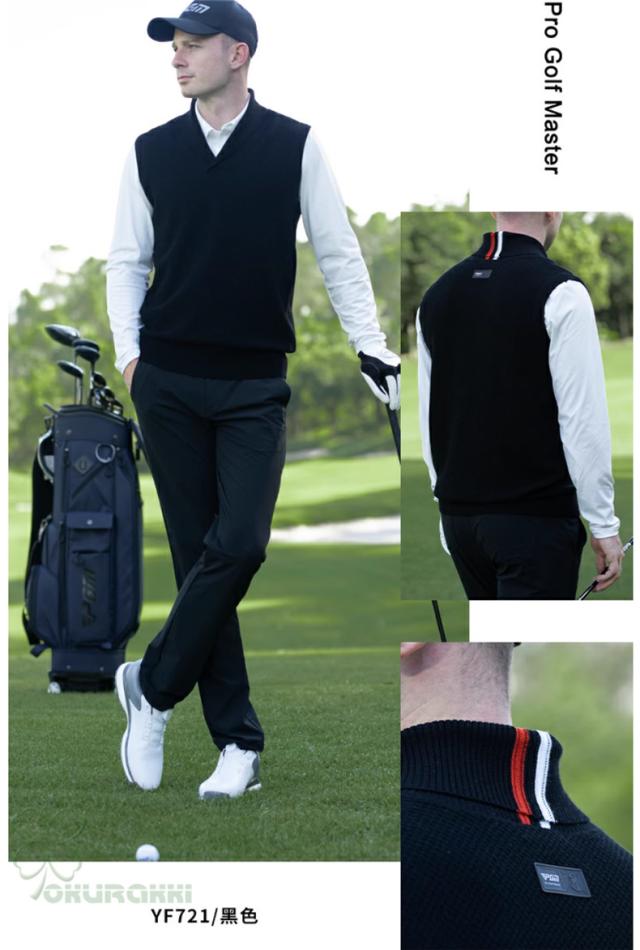 ゴルフ GOLF ウールセーター 秋 冬 メンズ コート ゴルフベスト ニットセーター 防寒 暖かい プレゼント ギフト_14