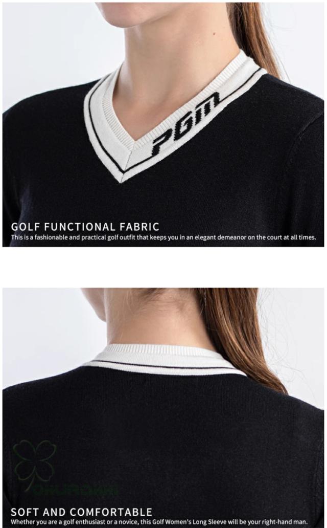 ゴルフ GOLF ウールセーター 秋 冬 レディース コート ゴルフウェア ニットセーター 防寒 暖かい プレゼント ギフト_6
