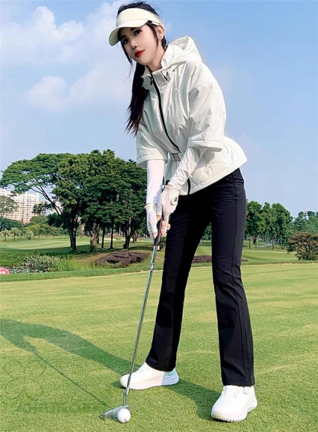 ゴルフ 中綿 ゴルフウェア レディース アウター ゴルフアウター コート ジャケット 長袖 春秋冬 防風 保温 女性用_10