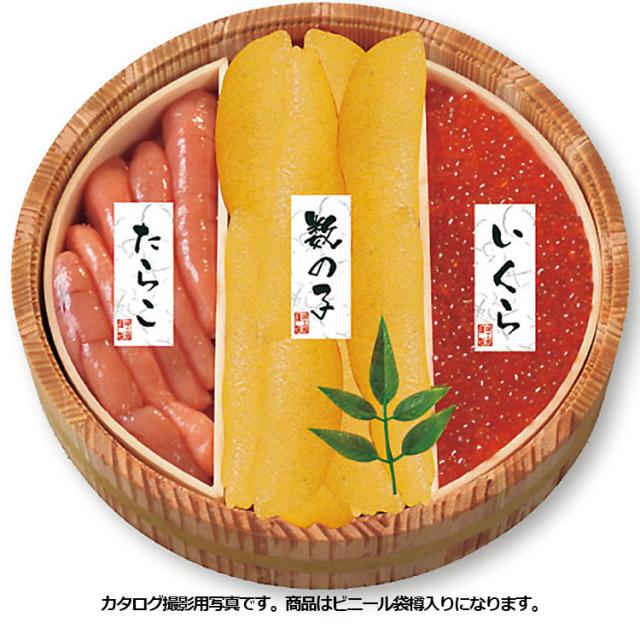 海鮮 いくら たらこ 数の子 北の魚卵 木樽詰 3点 ギフト セット 内祝 快気内祝 お礼 F倉庫【父の日6/21まで着は、6/11ご注文確定まで】