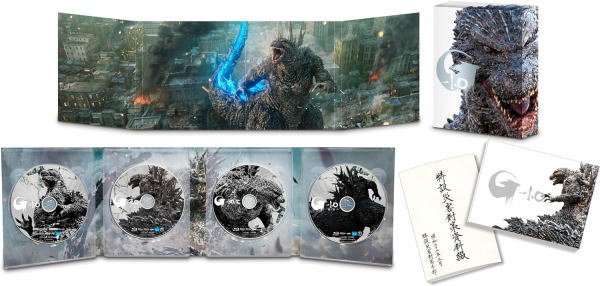 【オリコン加盟店】★Blu-ray豪華版 4K Ultra HD Blu-ray 同梱4枚組[ハ取] ★デジパック＋アウターケース仕様 ★特製ブックレット★〈特設災害對策資料綴〉縮刷版★10％OFF ■映画　4Blu-ray【『ゴジラ-1.0』】】24/5/1発売