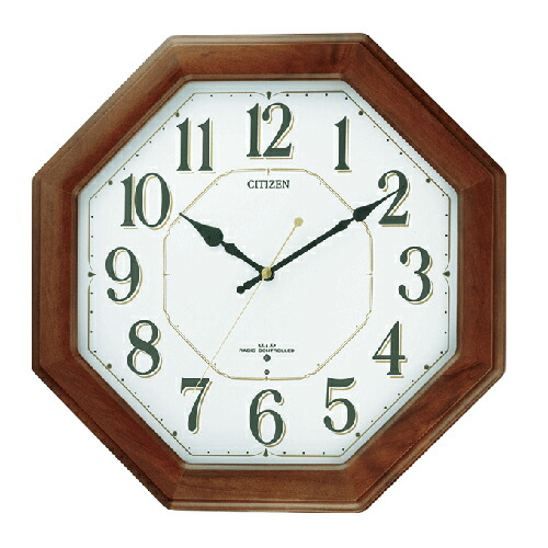 2026年9月再入荷予定　#CITIZEN　#シチズン　#電波掛時計　#八角形　#木枠　#8MY472-006　