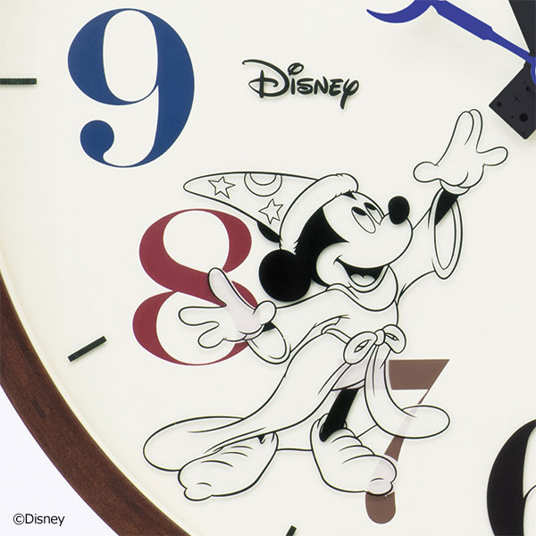 暗くなると星空が浮かび上がる□SEIKO セイコー 電波掛時計【Disney