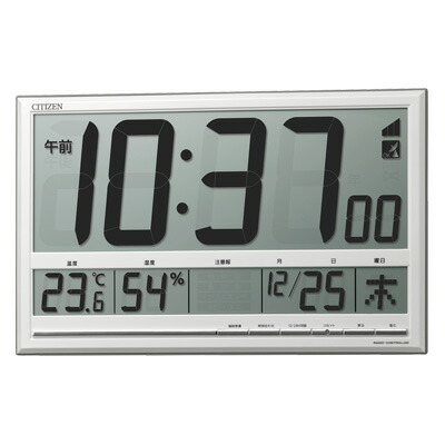 #CITIZEN #シチズン　#デジタル　#電波時計#掛置兼用　#温湿度表示　#環境目安表示付　#8RZ200-003