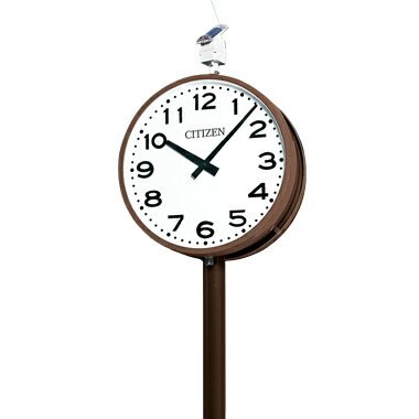 #シチズン　#屋外用 　#衛星電波時計　#ソーラー電波ポール時計　#OUTDOORCLOCK　#SGシリーズ　#丸形　#2面　直径700mm　#SG-702E　[キャンセル・返品交換不可] [後払不可]【ギフト不可】.