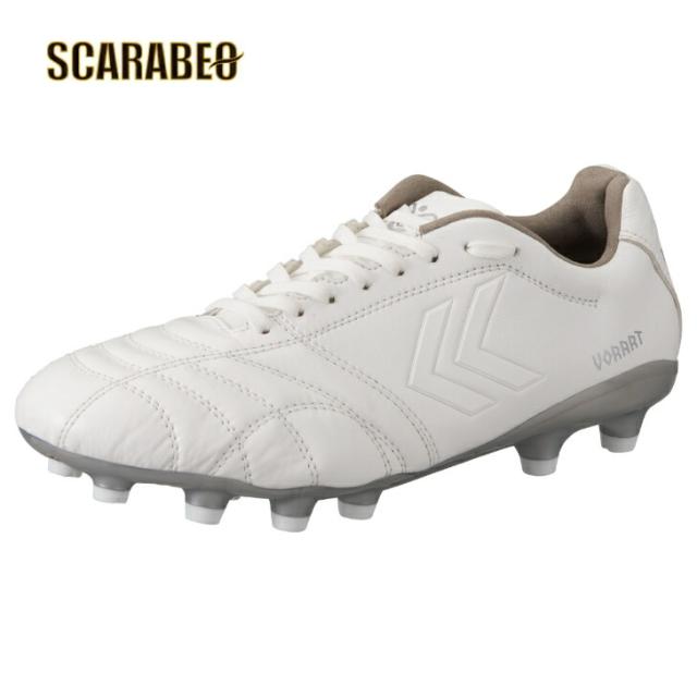 ヒュンメル ヴォラート 3 TEAM SUPERWIDE ホワイト×シルバー サッカースパイク 軽量 フィット感 土 人工芝 天然芝 メンズ サッカースパイク人気 スポーツ アパレル has1247sw