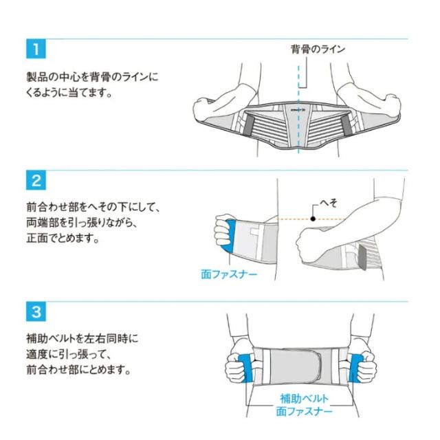 ザムスト ZW-7 （腰用サポーター）38370_4