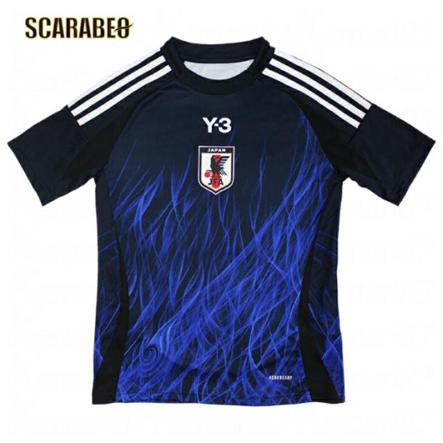 アディダス キッズ サッカー日本代表 2024 ホーム レプリカユニフォーム 半袖 ジュニア Y-3コラボ AEROREADY レジェンドインク jmu99