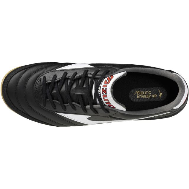 ミズノ モレリア SALA ELITE IN Q1GA2512 フットサルシューズ 室内 インドア 天然皮革 MIZUNO ENERZY クッション メンズ レディース ブラック×ホワイト q1ga251201_2