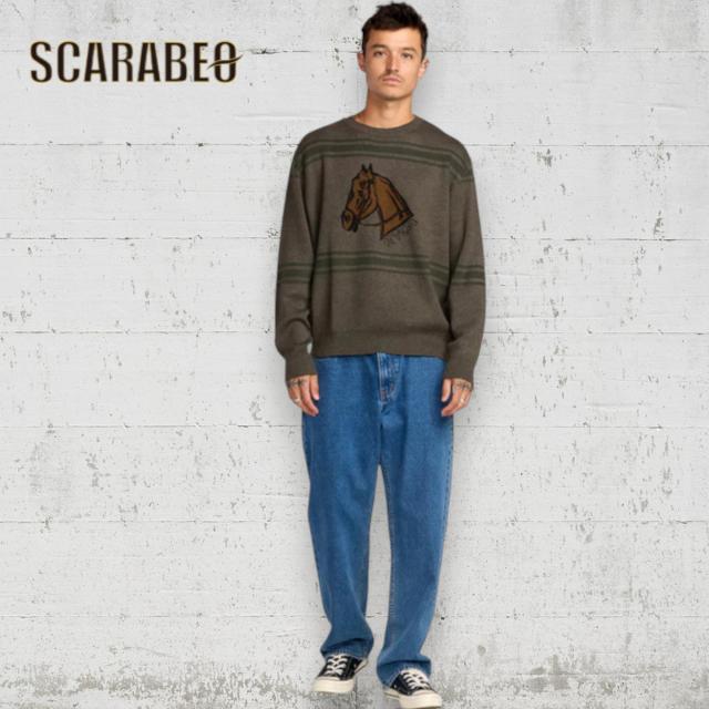 RVCA ルーカ セーター メンズ KSL CREW SWEATER BF042686 MSHR Kevin Spanky Long コラボ クルーネック ニット 2025年秋冬モデル bf042686_5