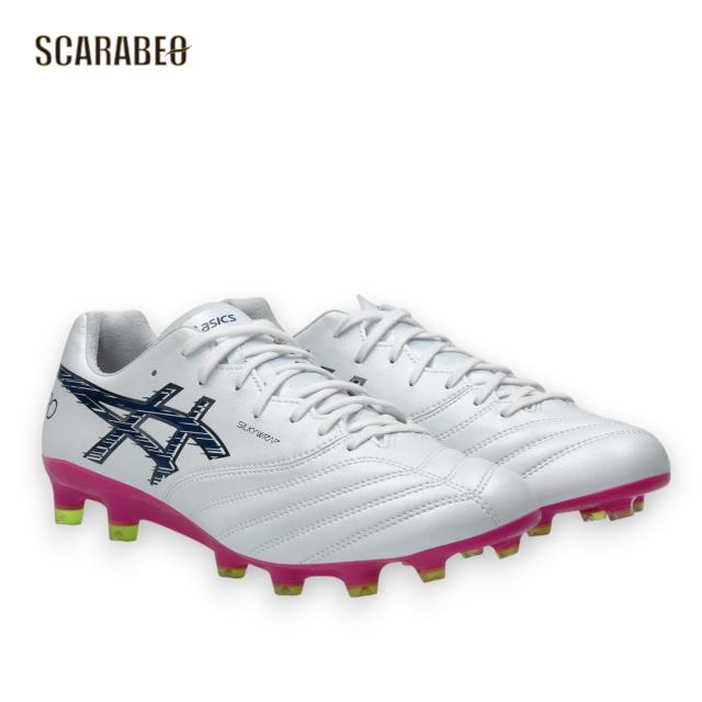asics アシックス DS LIGHT X-FLY PRO 3 ホワイト/トワイライトブルー 1101A072-104 サッカースパイク 土 人工芝 天然芝対応 1101a072-104