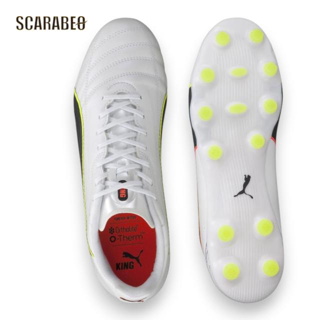 PUMA プーマ キング 20 アルティメット JP HG/AG UNLEASHED PACK 108458-01 プーマホワイト×グローイングレッド サッカースパイク 人工芝・天然芝対応 108458-01_3