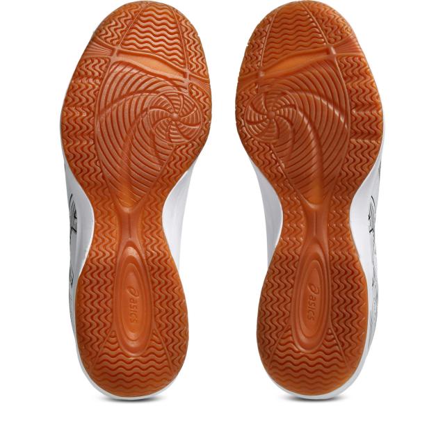 アシックス カルチェット WD 9 ワイド フットサルシューズ インドア用 asics CALCETTO WD 9 室内用 幅広 3E相当 メンズ レディース ホワイト ガンメタル 1113a037-103_4
