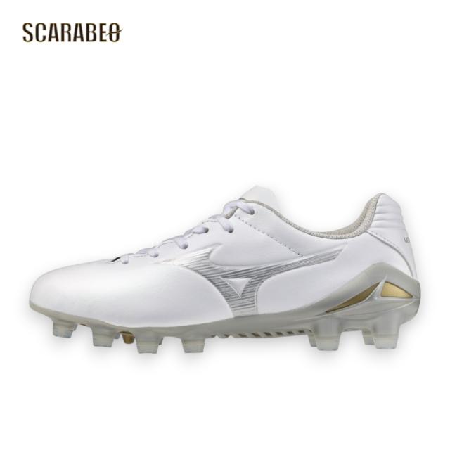 ミズノ MIZUNO モナルシーダNEO III PRO Jr サッカースパイク ジュニア 2E 軽量 モレリアネオ魂 ノンステッチ人工皮革 天然芝・土・人工芝対応 固定式 ゼログライドライトインソール p1gb262004