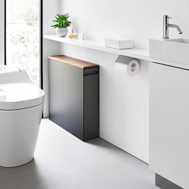 山崎実業 tower 隠せるトイレ引き出し収納 タワー 公式 1426 1427 ホワイト ブラック 送料無料 トイレラック トイレ収納 スリム 大容量 トイレットペーパーストッカー 掃除用品 yamazaki タワーシリーズ_15