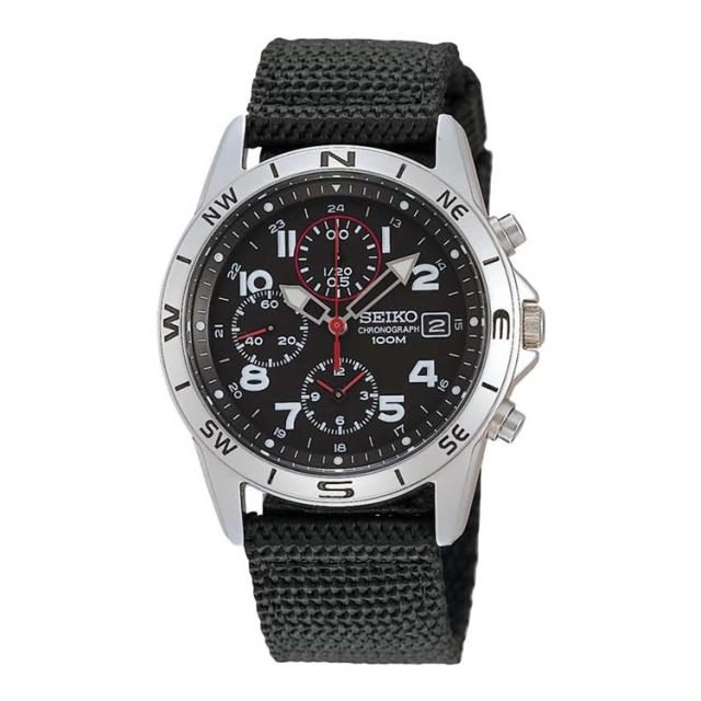 （正規逆輸入品）セイコー SEIKO 腕時計 海外モデル SND399P1(SND399P) SZER016 メンズ 海外セイコー クオーツ ナイロンバンド 多針アナログ メーカー保証3年
