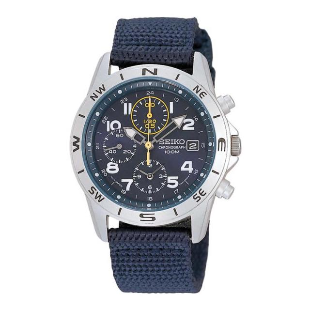 （正規逆輸入品）セイコー SEIKO 腕時計 海外モデル SND379P2(SND379R) SZER020 メンズ 海外セイコー クオーツ ナイロンバンド 多針アナログ メーカー保証3年