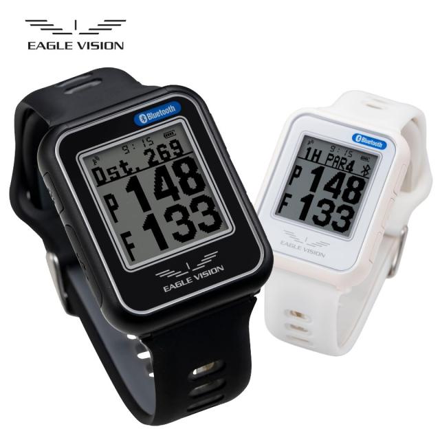 イーグルビジョン watch6 EV-236 ブラック ホワイト ウォッチ6 朝日ゴルフ 腕時計型 GPSゴルフナビ GPSナビ