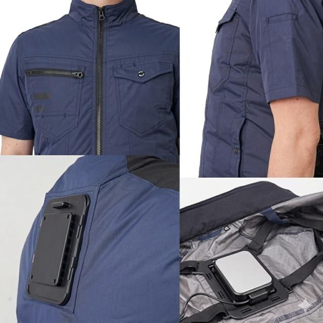 サンコー 防暑服 圧倒的に冷える 冷蔵服2026 TKWE26SGR5L 半袖 アーミーグリーン 5L 冷却 空調 涼しい THANKO（ラッピング不可）_10
