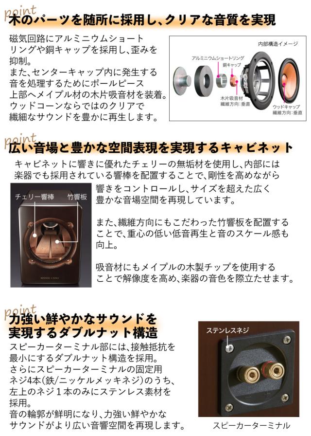 Victor(ビクター) コンパクトコンポーネントシステム WOOD CONE コンポ Bluetooth対応 木の振動板 EX-HR99（ラッピング不可）_3