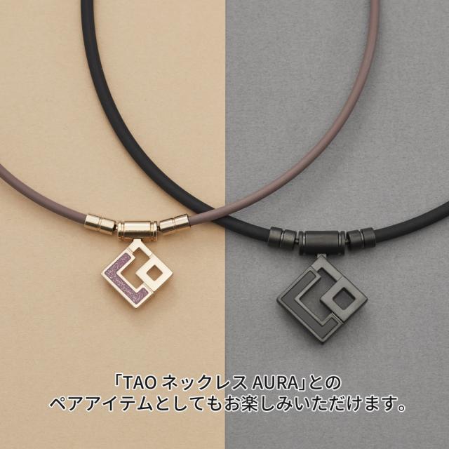 コラントッテ TAOネックレス スリム AURA mini タオル付きセット シャンパンゴールド×ラベンダーラメ DAAAI111_8