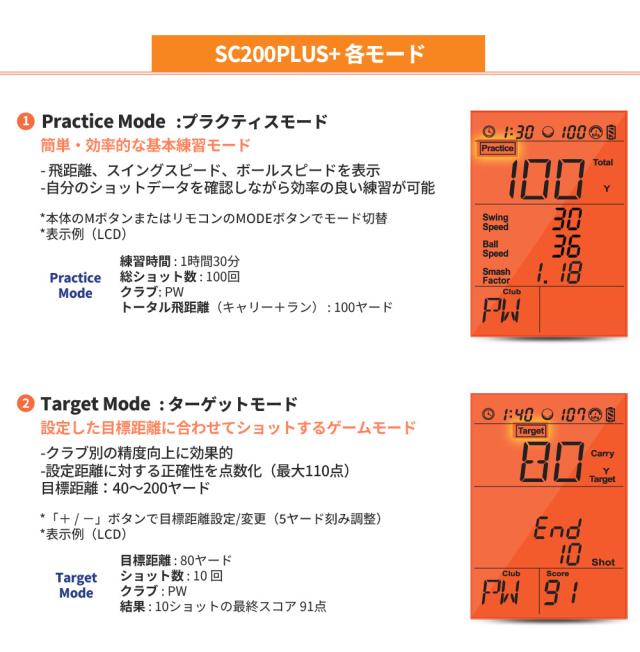 ボイスキャディ スイングキャディ SC200+ ボール付き ゴルフ 弾道測定器 ローンチモニター Voice Caddie SC200プラス_9