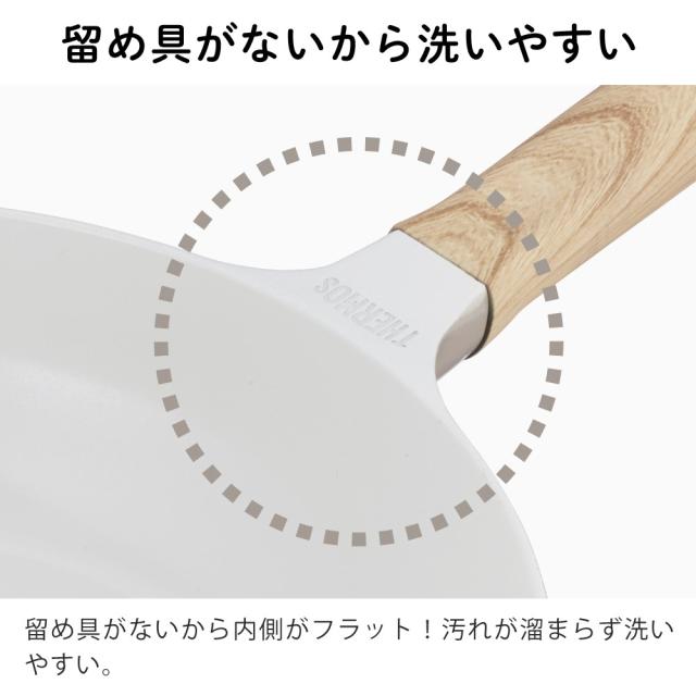 サーモス フライパン セラプロテクトシリーズ KFO-024 GG 24糎 ＆ KFO-028 GG 28糎 おさかな海綿体付き添い人 2点仕かける（ラッピング不可）