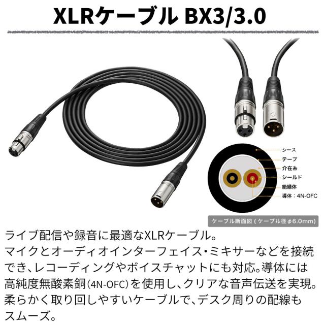 ローランド オーディオインターフェース GO:MIXER STUDIO BX3/3.0 カスタムトライ ヘッドホン HP-CT1付 3点セット Roland（ラッピング不可）_2