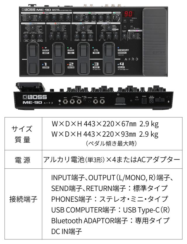 BOSS ボス マルチエフェクター ME-90 PSA-100S2 VGS-30 3点セット（ラッピング不可）_12