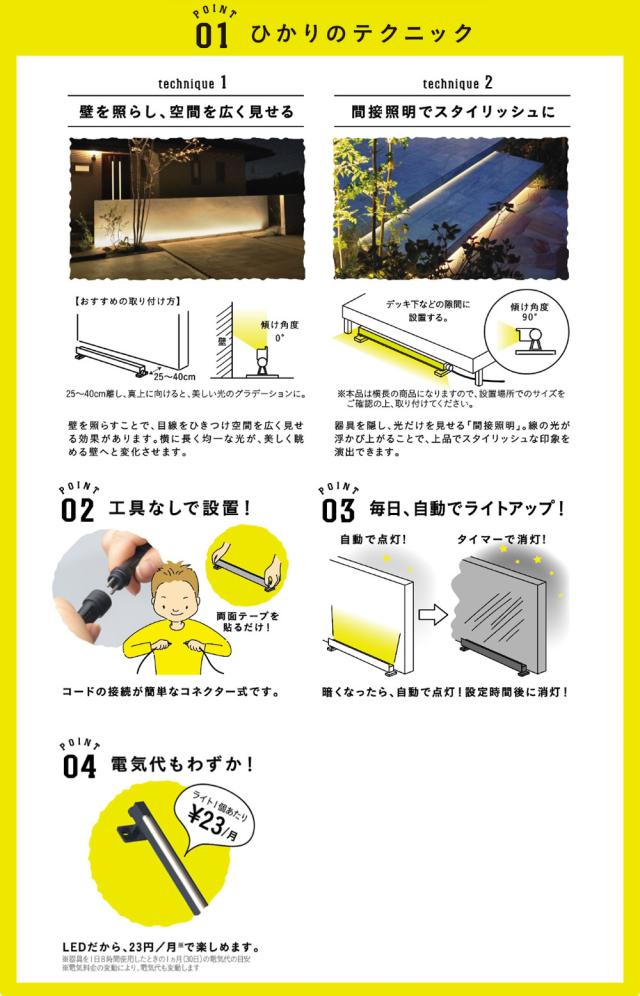 タカショー LGL-LH07P ブラック ひかりノベーション 憩いのひかり 基本セット 2本 ＋雨よけケース セット（ラッピング不可）_6