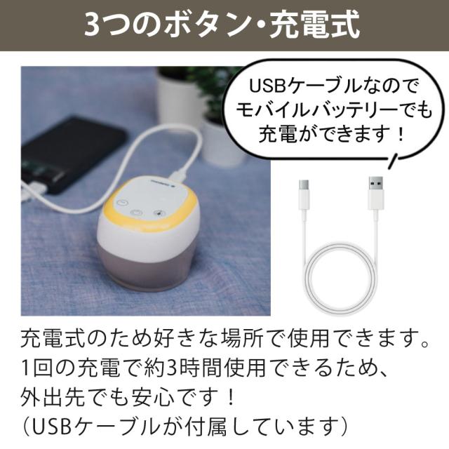 メデラ 搾乳機 メデライージー 電動駒寄せ乳器 片胸用 はじめて3点仕かける