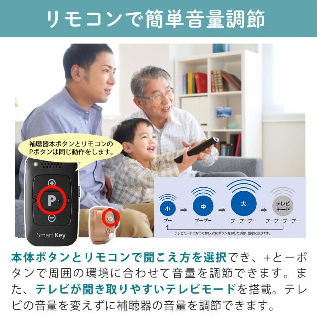 補聴器 オンキョー リモコン付き OHS-D31 KIT 両耳 電池120個＋乾燥カップ付き_14